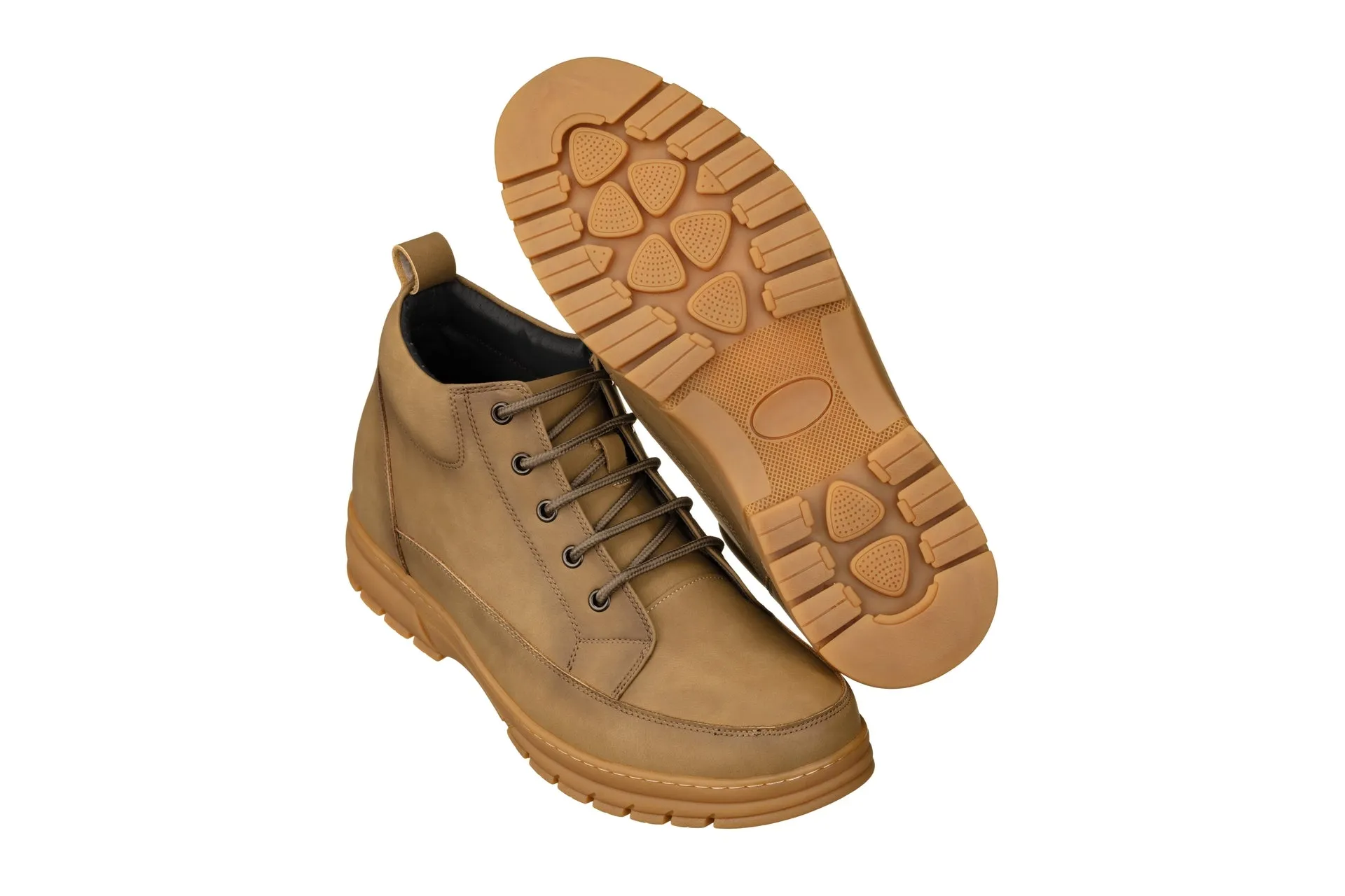 TOTO - K11552 - 2.8 Inches Taller (Khaki) - Casual Hiker Boots