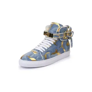 Urban Graffiti Chic Cow Leather High Tops