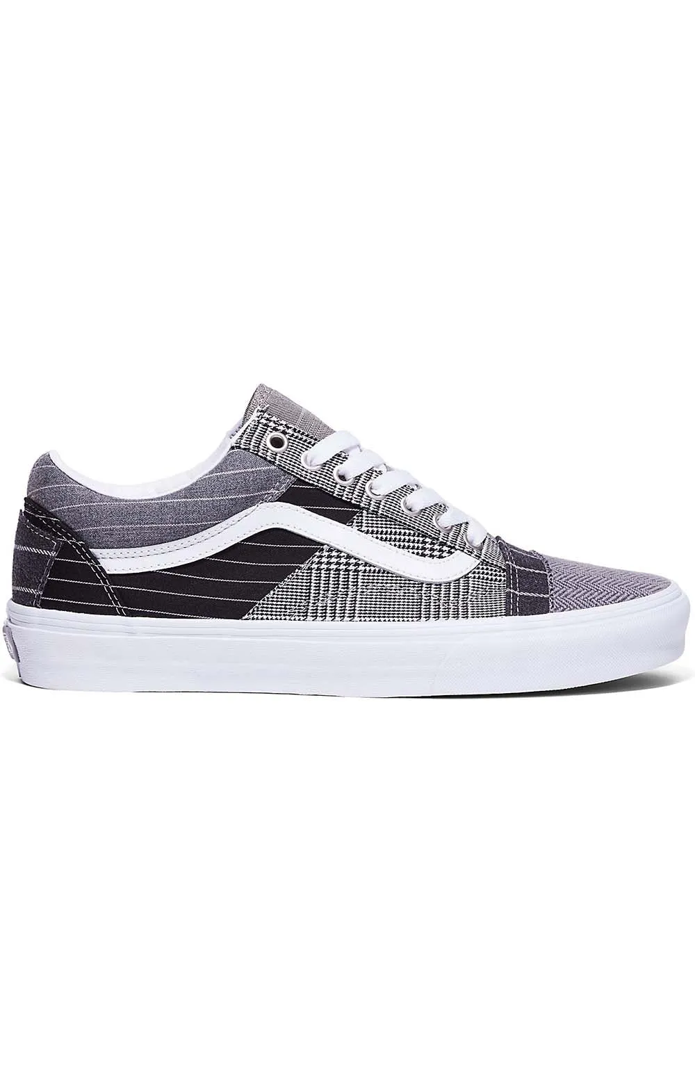 Vans Women's Old Skool Patchwork Sneakers - Conference Call Suiting Grey