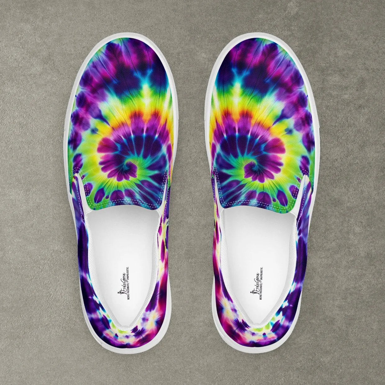 Women’s Slip-On Shoes Rainbow Swirl