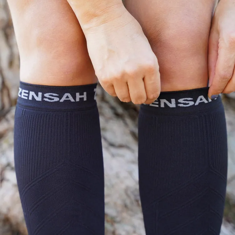 Zensah Compression Leg Sleeves Black